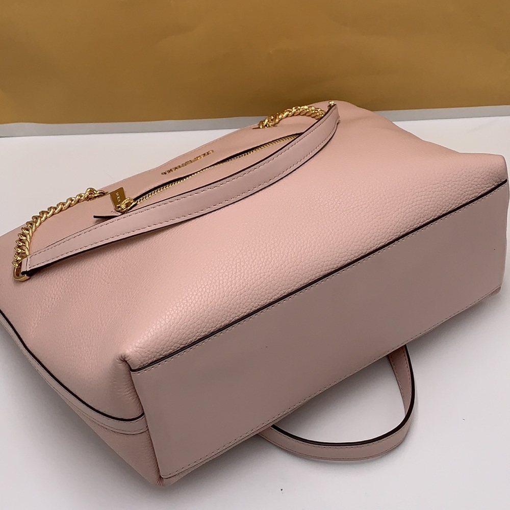 Michael Kors Jet Set Item Medium Front Pocket Shoulder Chain Tote POWDER BLUSH - Picture 13 of 13